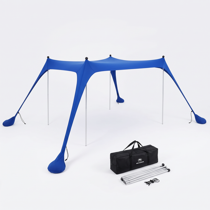 Gazebo XXL Sunshade armado con su bolso y palos