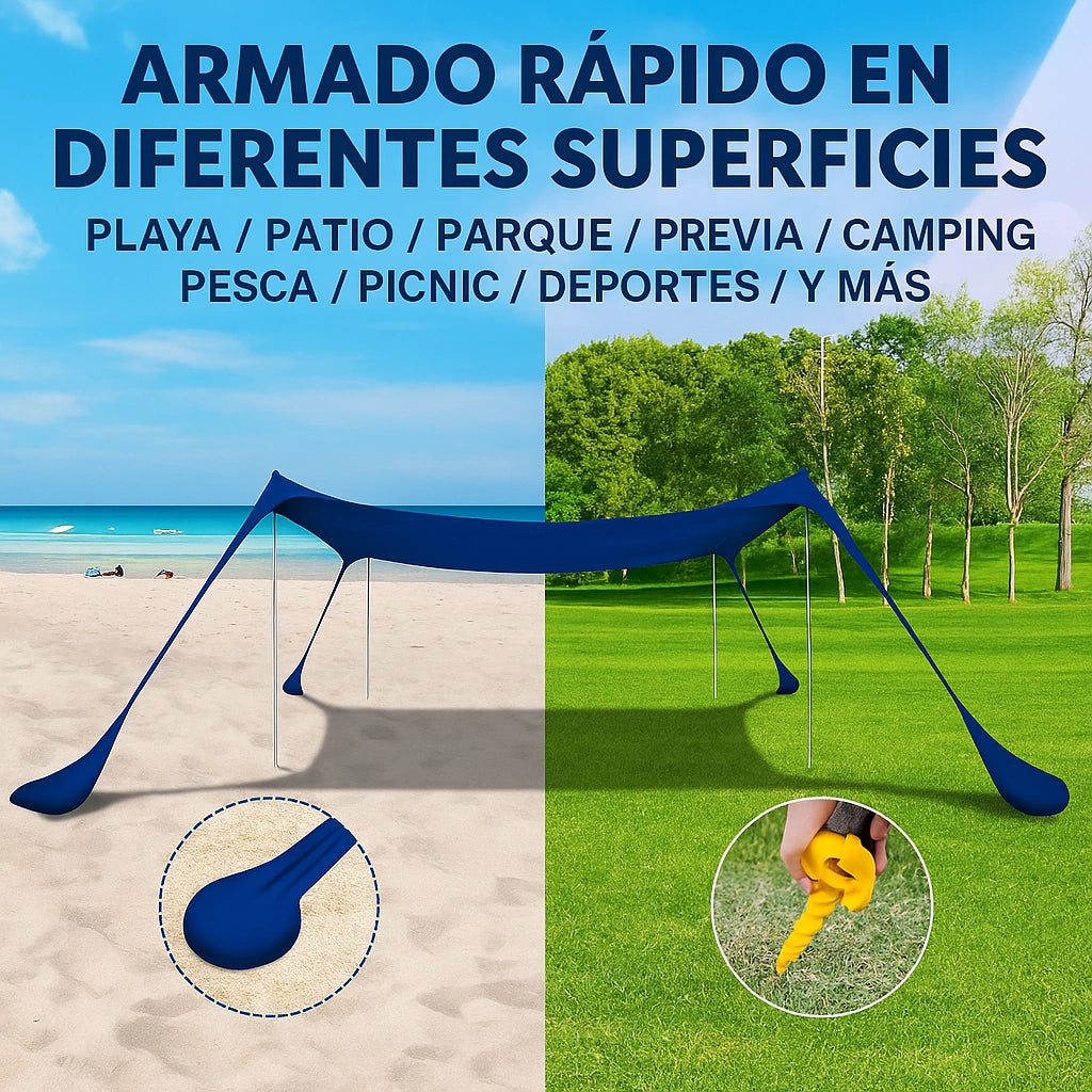 Gazebo XXL Sunshade 3 × 3 m con bolso – foto 7