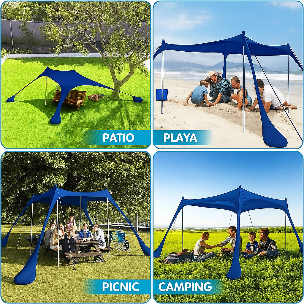 Gazebo XXL Sunshade 3 × 3 m con bolso – foto 4