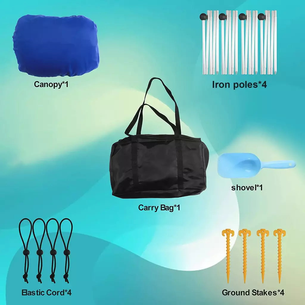 Gazebo XXL Sunshade 3 × 3 m con bolso – foto 3